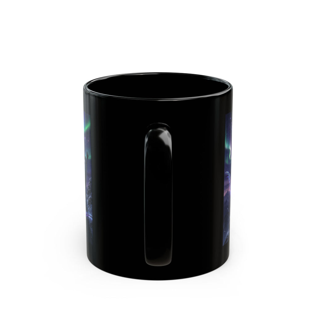 Frost Elf Archer Mug | Epic Cosmic Fantasy Art