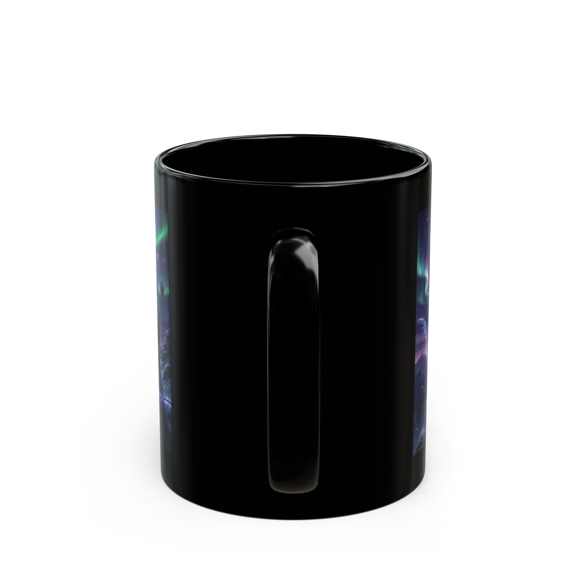 Frost Elf Archer Mug | Epic Cosmic Fantasy Art
