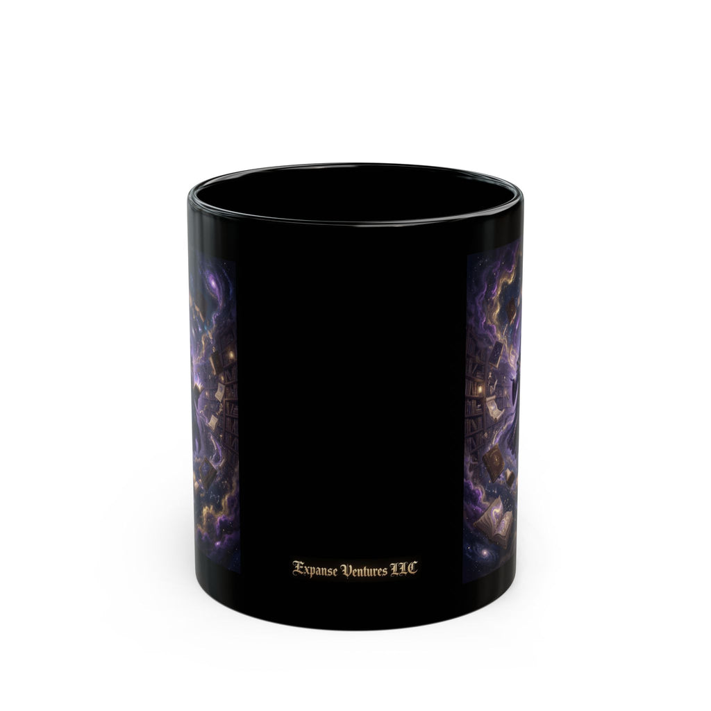 Cosmic Librarian Mug | Mystical Magic Library Art