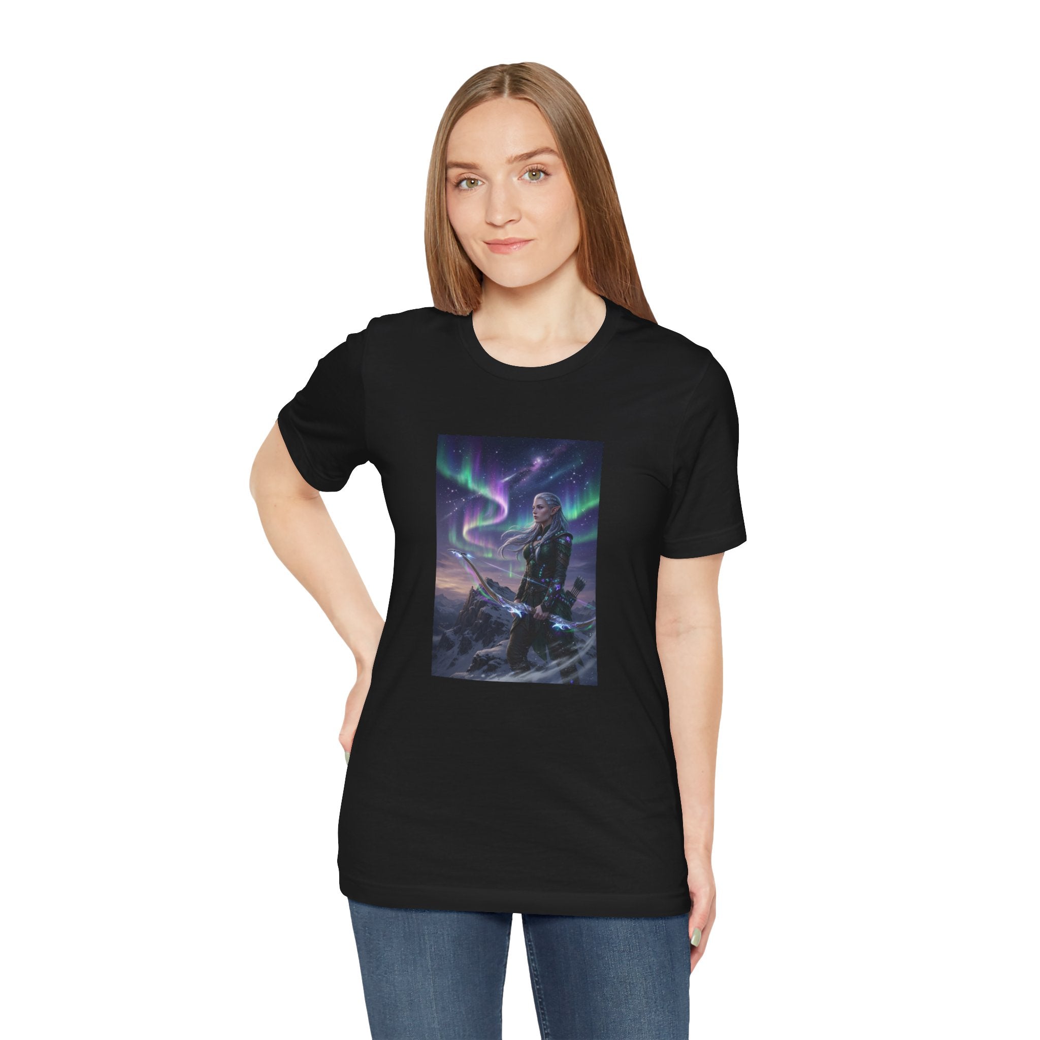 Northern Lights Warrior Tee | Viking Archer Fantasy Illustration