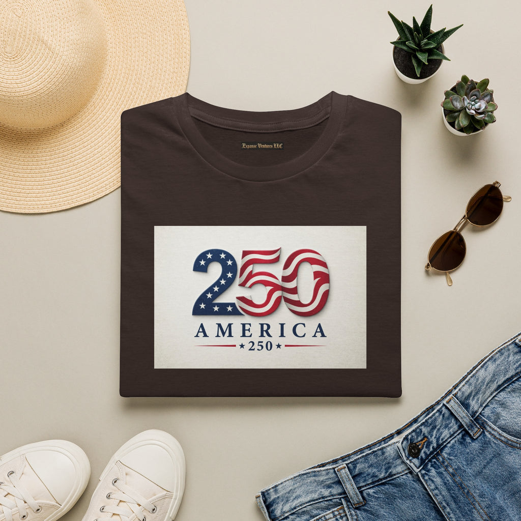 USA Flag 250 Anniversary T-Shirt | Patriotic 250 America Graphic