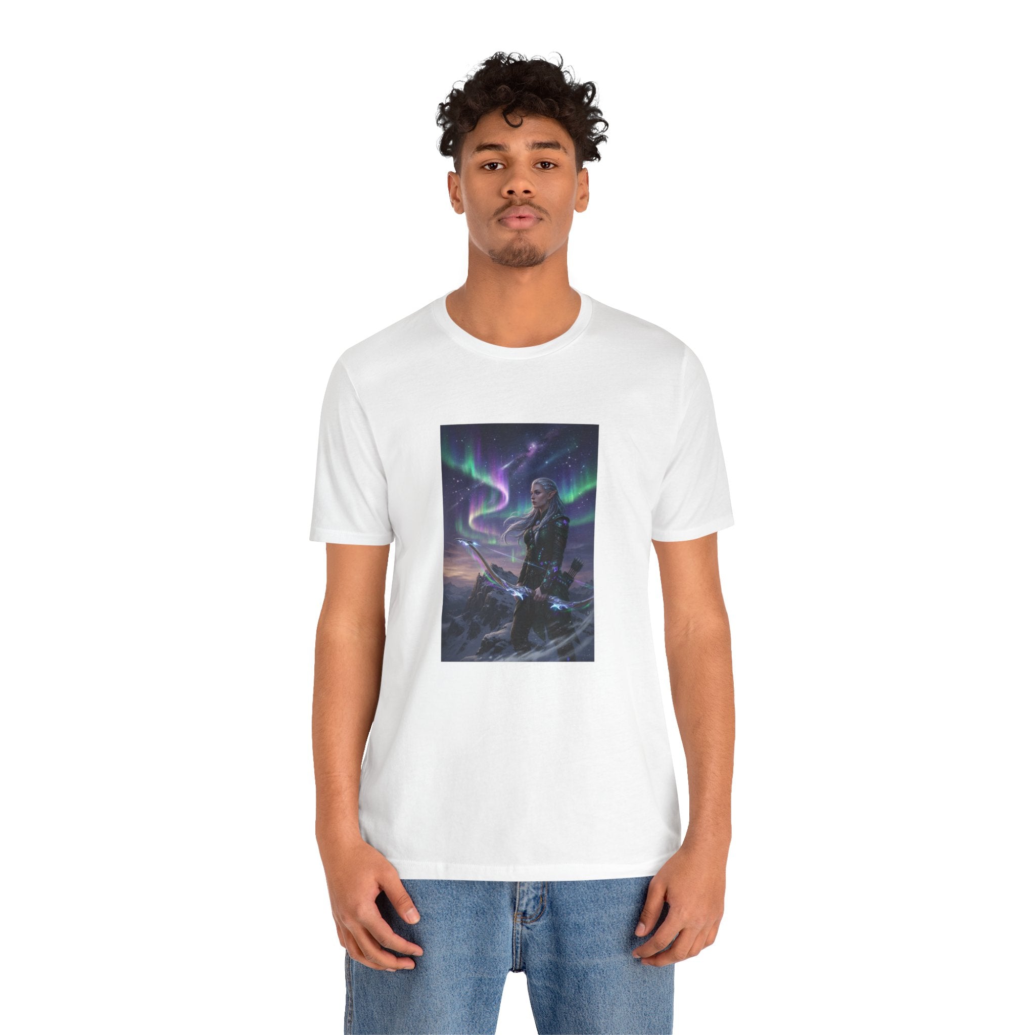 Northern Lights Warrior Tee | Viking Archer Fantasy Illustration