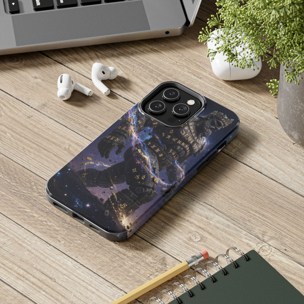 Rune Stone Titan Phone Case | Epic Cosmic Titan Art