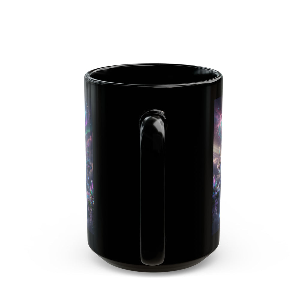 Floating Crystal Citadel Mug | Epic Fantasy City Art