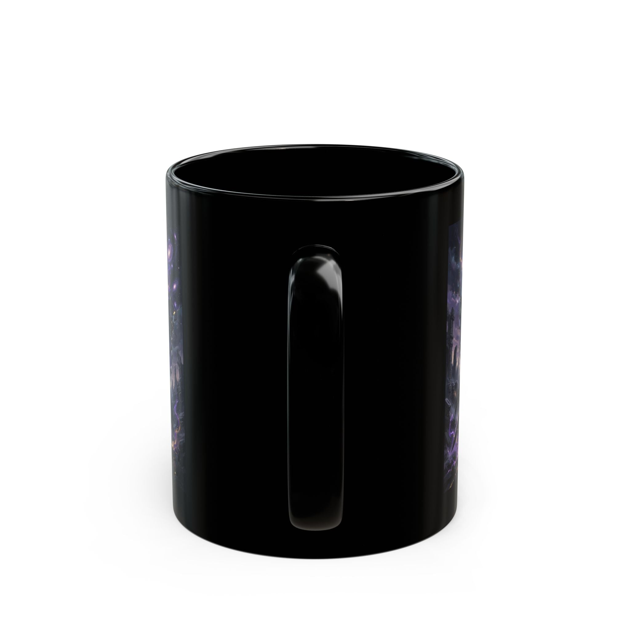 Void Knight Cosmic Armor Mug | Dark Fantasy Art Description