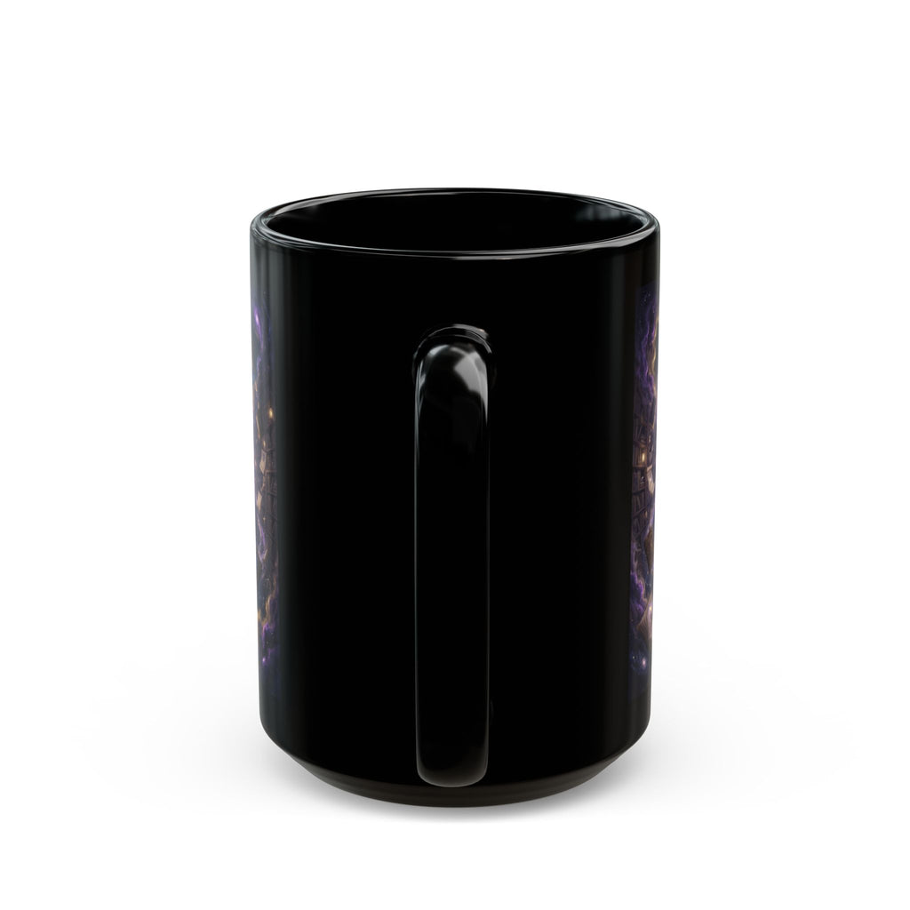 Cosmic Librarian Mug | Mystical Magic Library Art