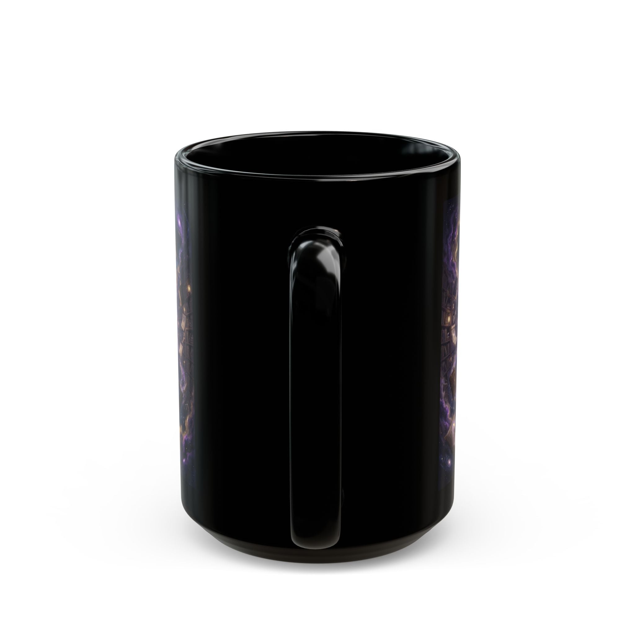 Cosmic Librarian Mug | Mystical Magic Library Art