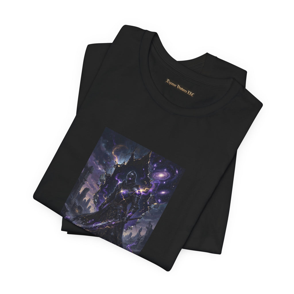 Void Knight Cosmic Armor T-Shirt  Dark Fantasy Art  T-Shirt
