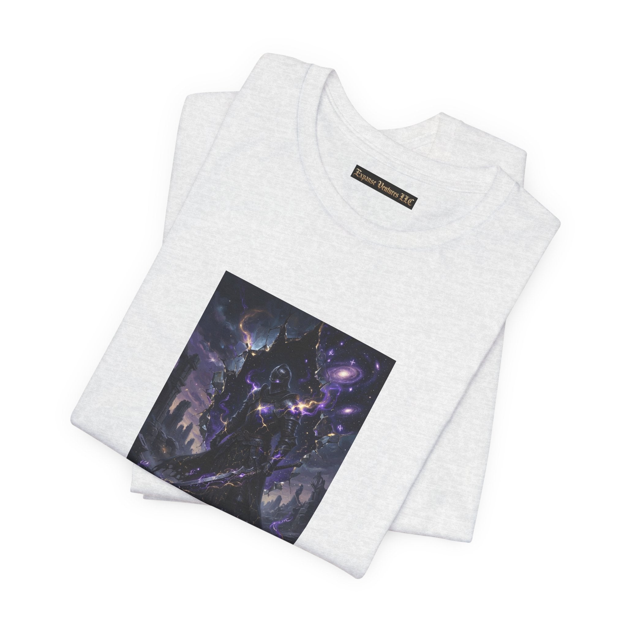 Void Knight Cosmic Armor T-Shirt  Dark Fantasy Art  T-Shirt
