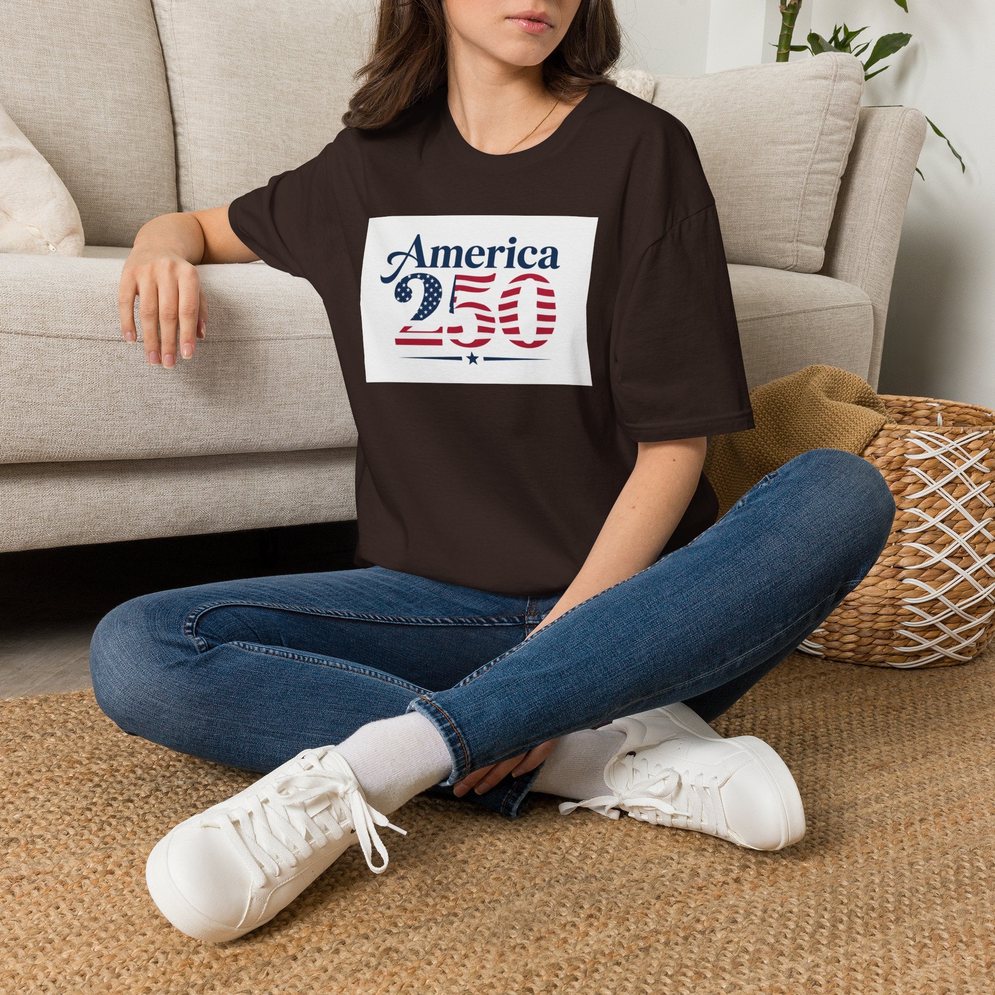 America 250 T-Shirt | Patriotic USA Flag Numbers