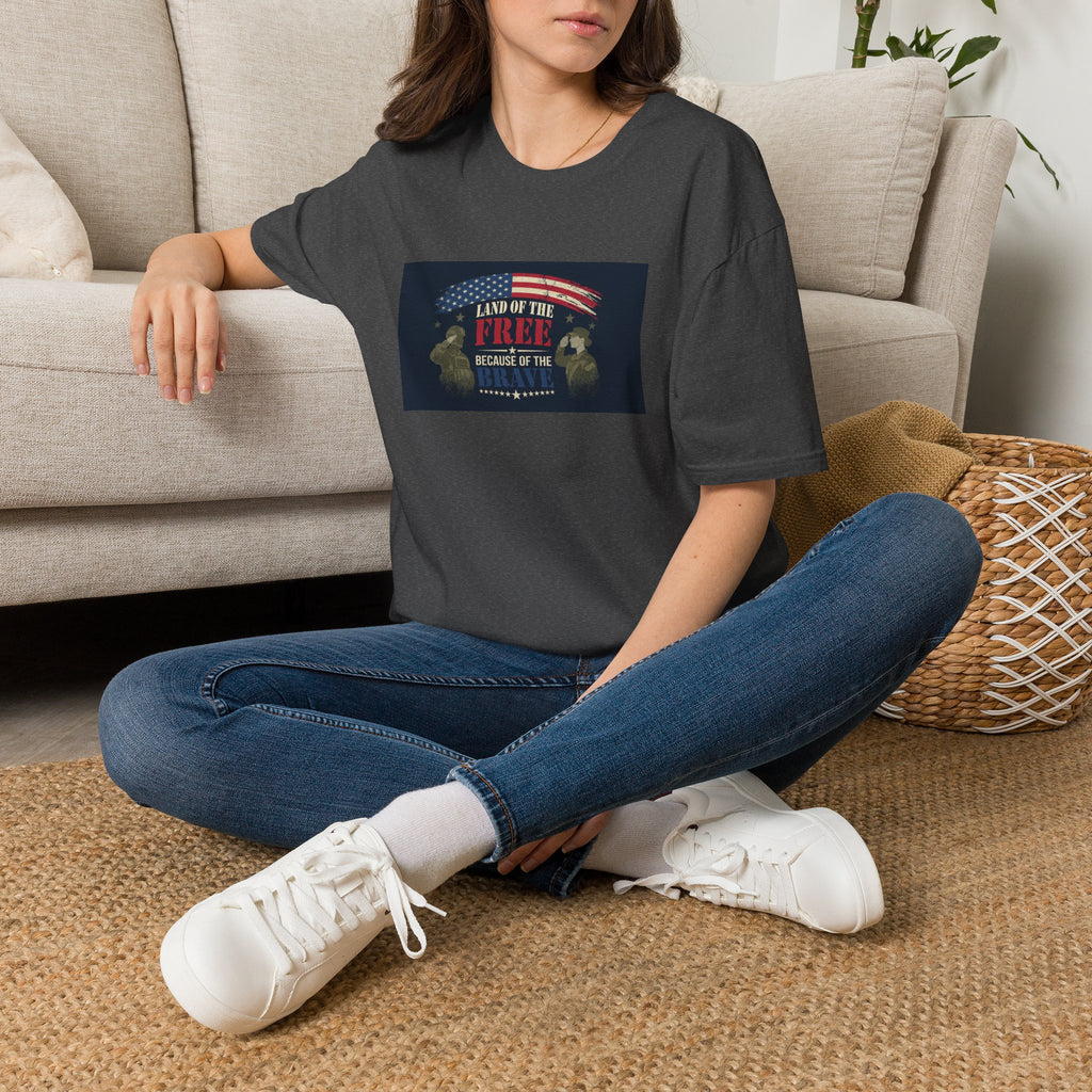 Land of the Free eagle flag T-Shirt | Patriotic USA Independence Day