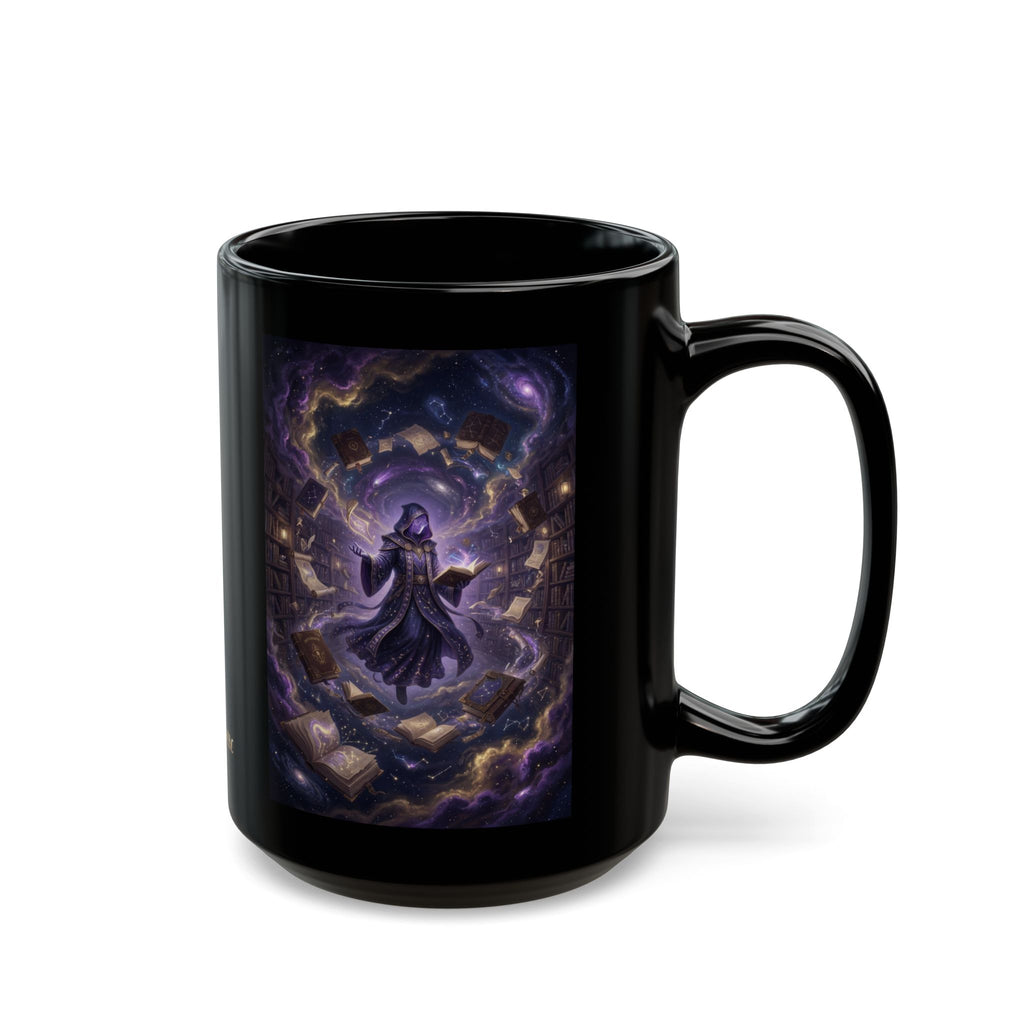 Cosmic Librarian Mug | Mystical Magic Library Art