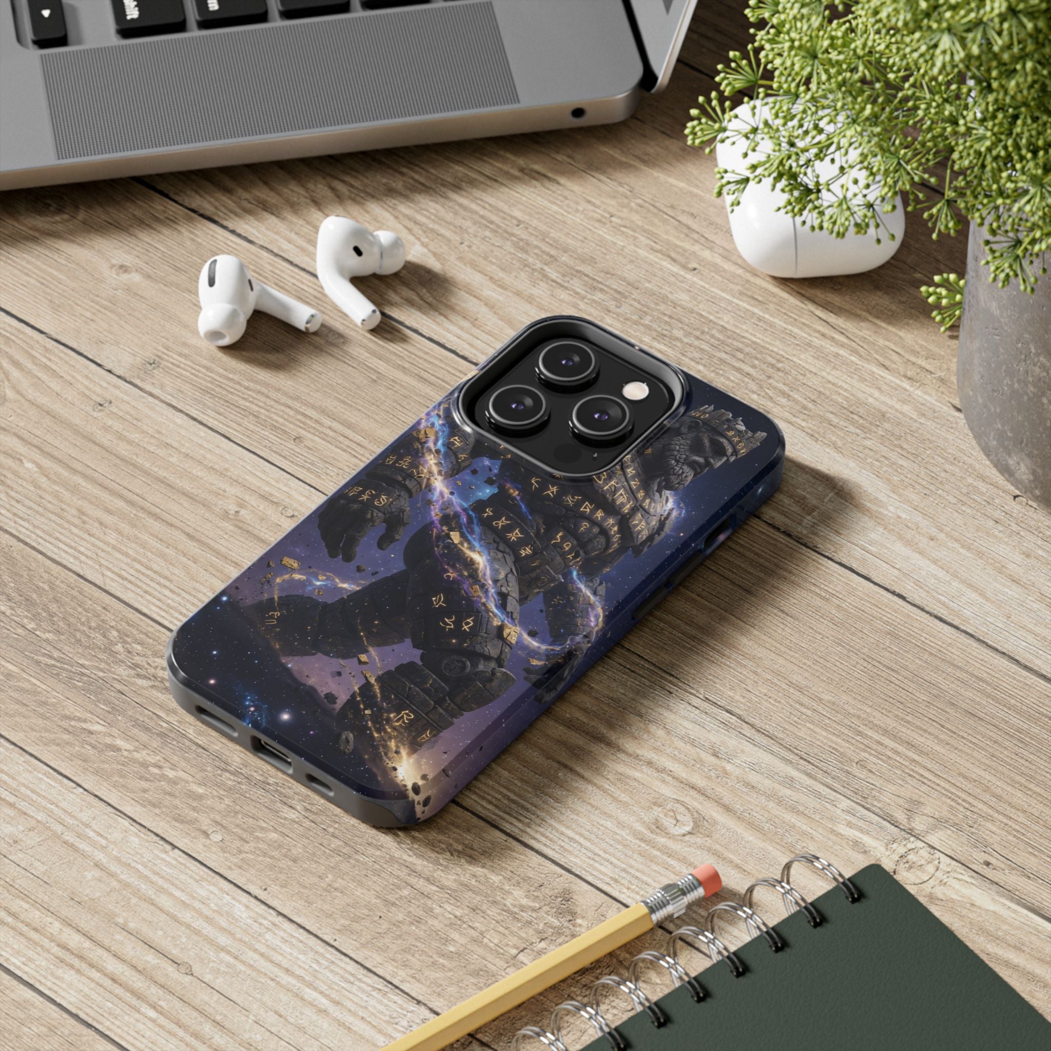 Rune Stone Titan Phone Case | Epic Cosmic Titan Art