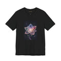 Ethereal Cosmic Lotus T-Shirt | Spiritual Floral T-Shirt, Cosmic Flower Art