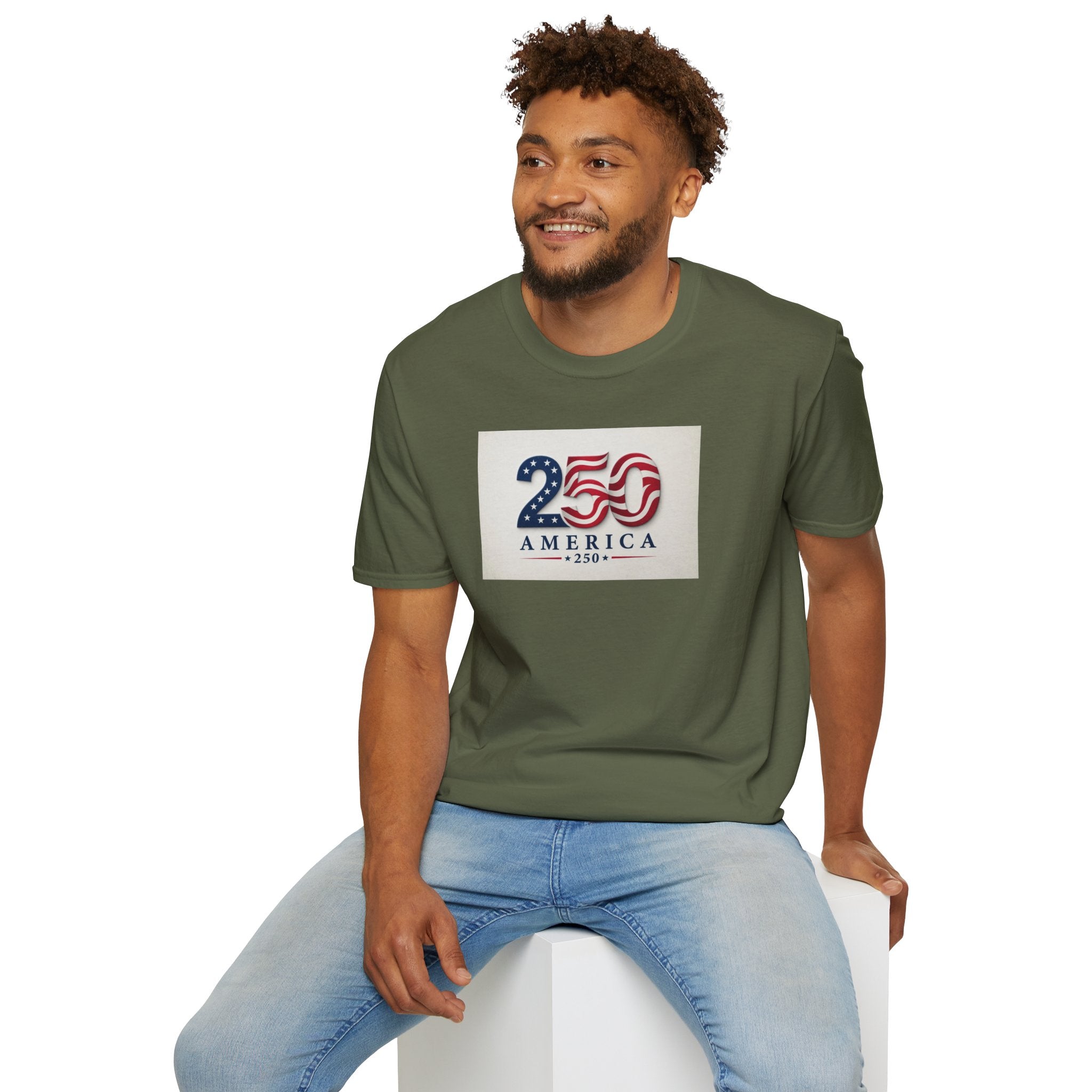 USA Flag 250 Anniversary T-Shirt | Patriotic 250 America Graphic