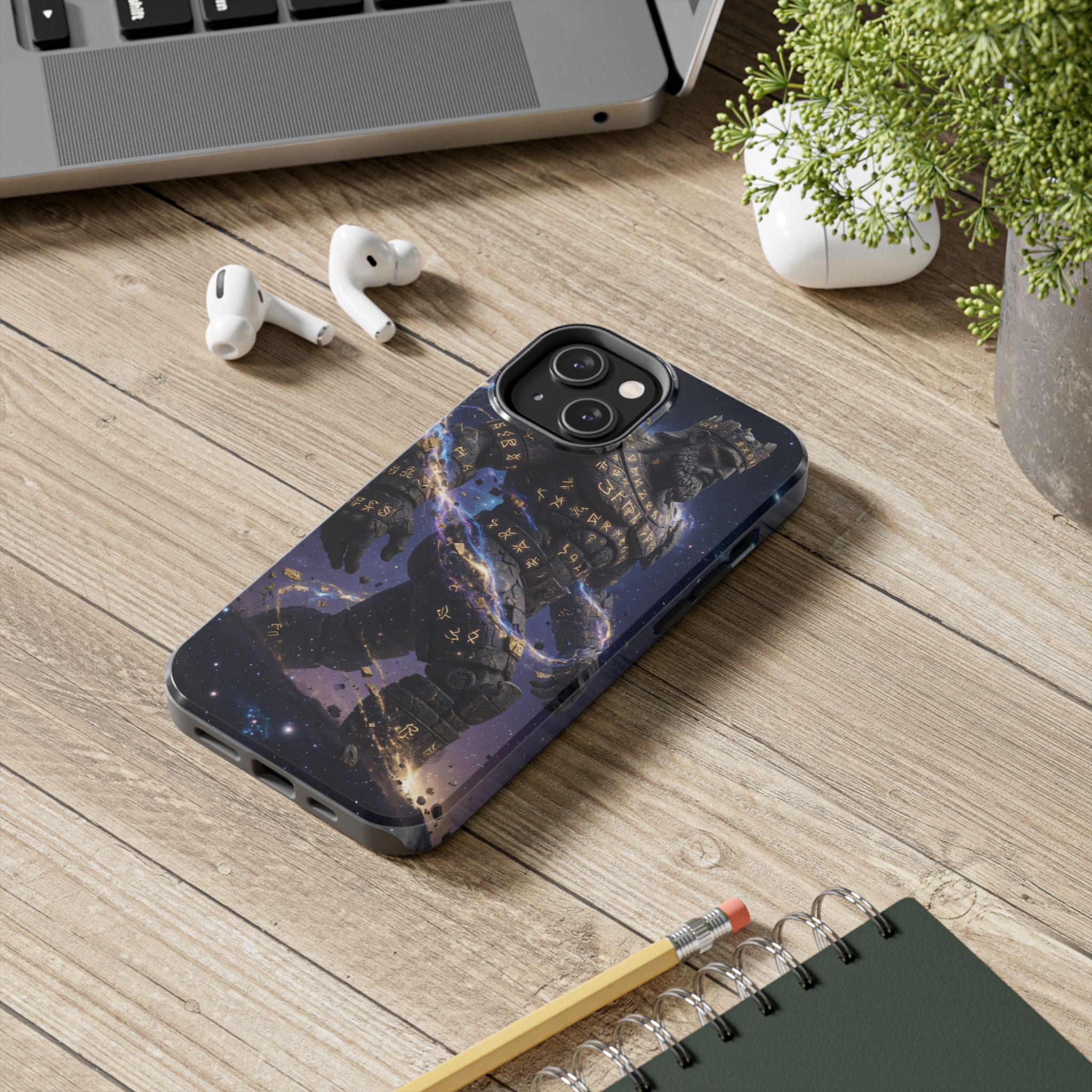 Rune Stone Titan Phone Case | Epic Cosmic Titan Art