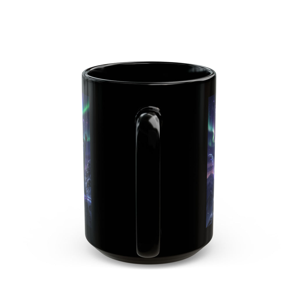Frost Elf Archer Mug | Epic Cosmic Fantasy Art