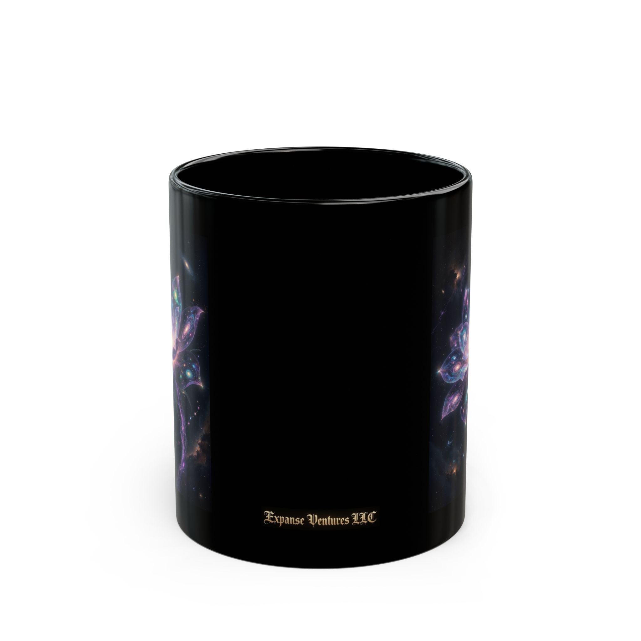 Cosmic Lotus Galaxy Flower Mug | Mystical Space Art