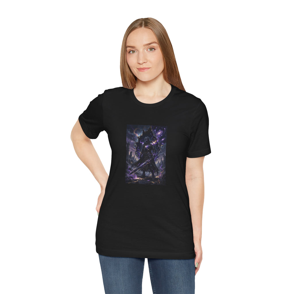 Void Knight Cosmic Armor T-Shirt  Dark Fantasy Art  T-Shirt