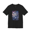 Floating Crystal Citadel T-Shirt | Epic Fantasy City Art