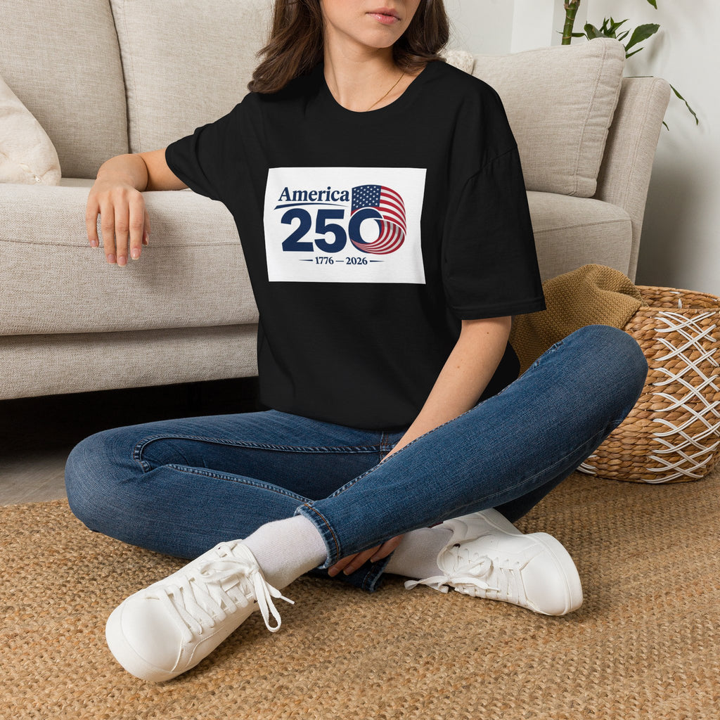 America 250 1776-2026 T-Shirt | Bicentennial Style Flag Graphic