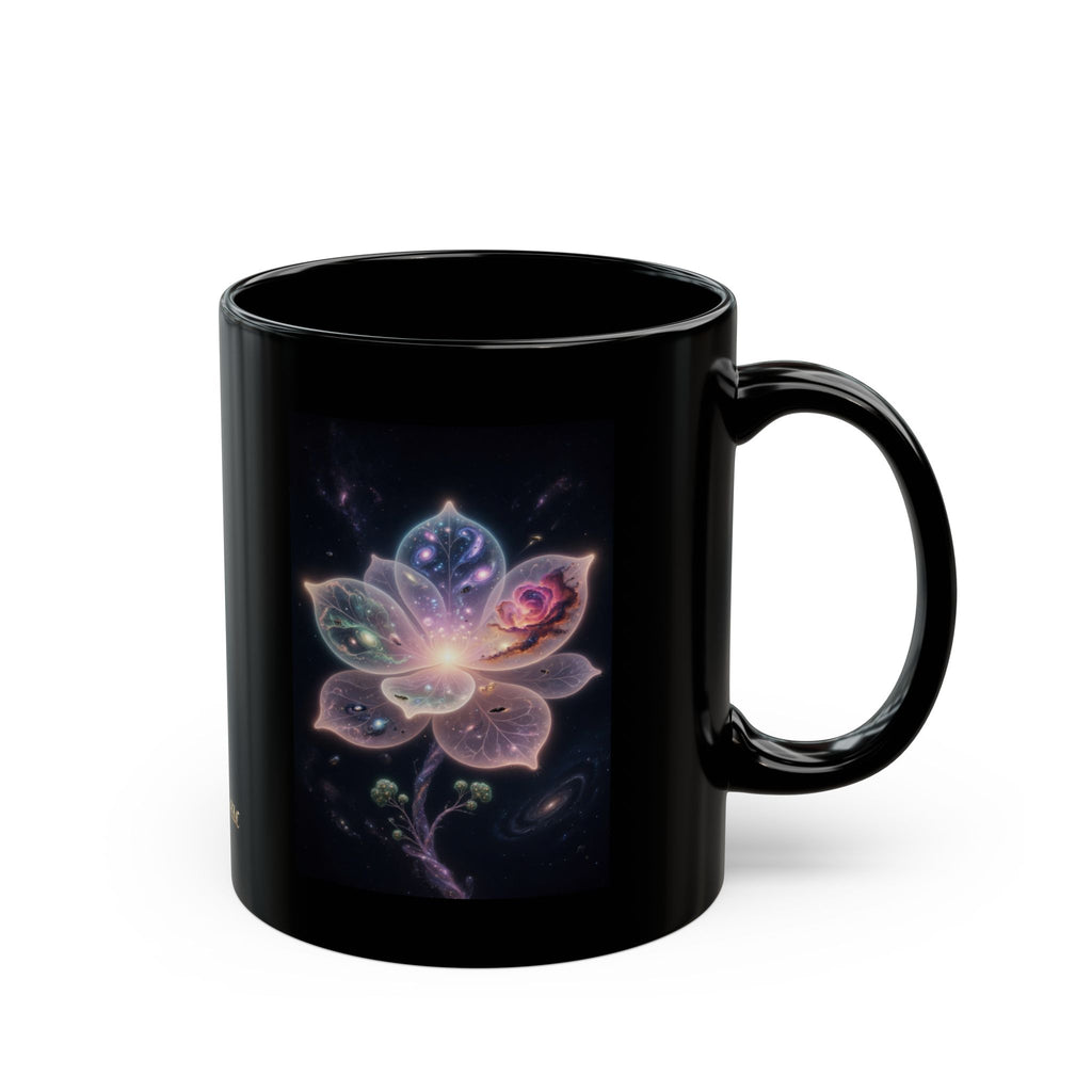Ethereal Cosmic Lotus Mug | Mystical Space Art