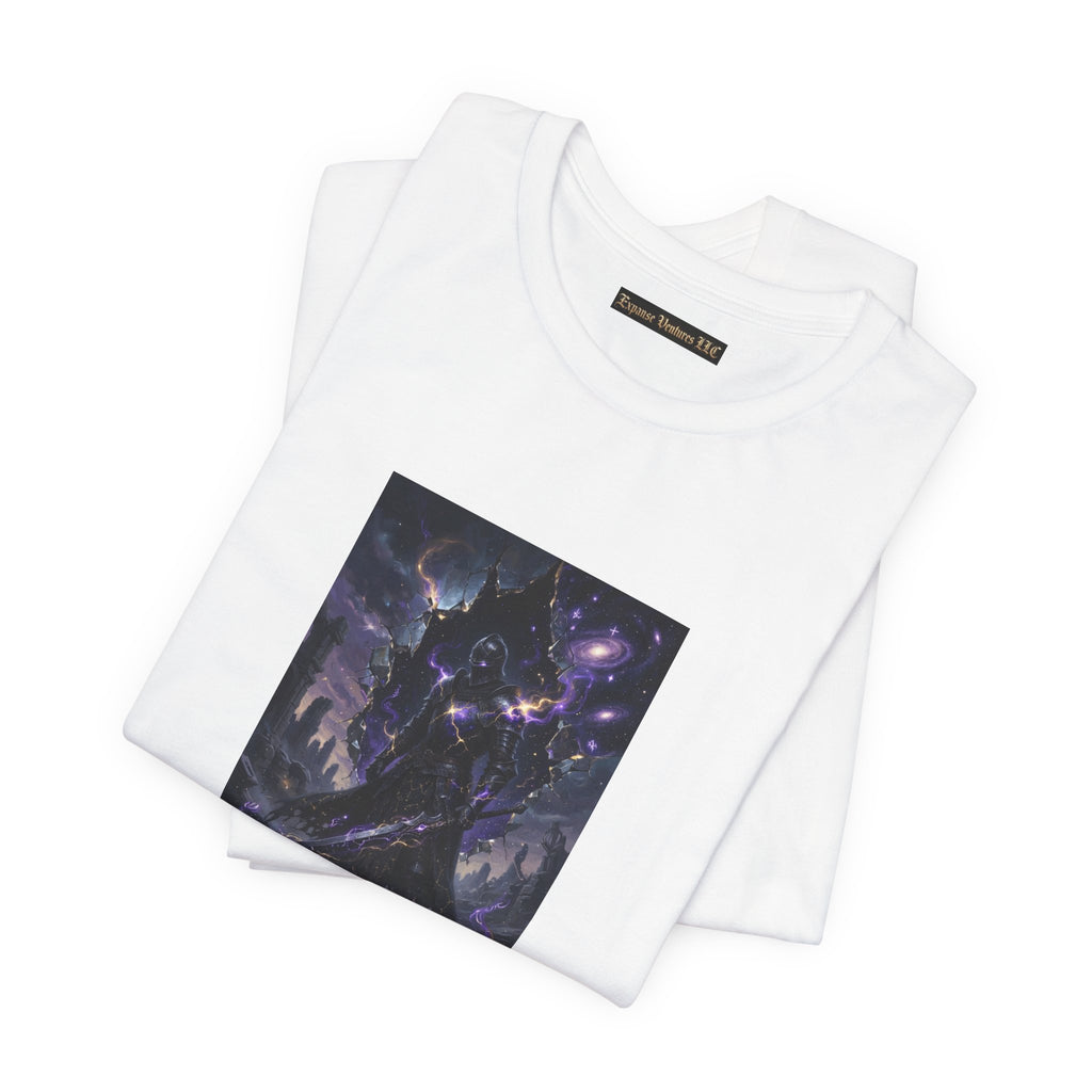 Void Knight Cosmic Armor T-Shirt  Dark Fantasy Art  T-Shirt
